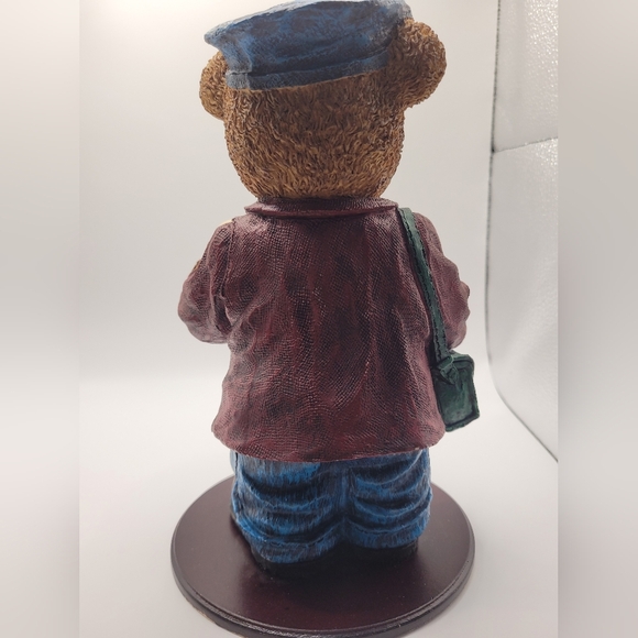 Teddy Bear 100th Anniversary Mailman Figurine Ceramic 1902-2002 - Picture 2 of 8